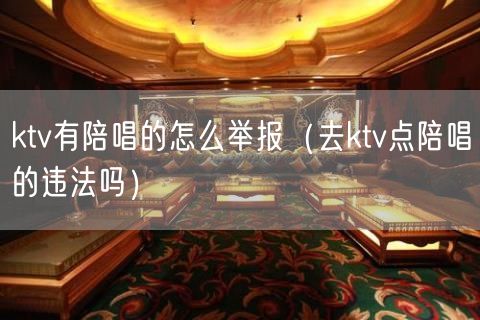 ktv有陪唱的怎么举报（去ktv点陪唱的违法吗）(27)