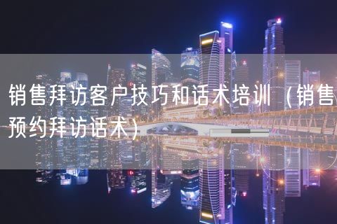 销售拜访客户技巧和话术培训（销售预约拜访话术）(96)