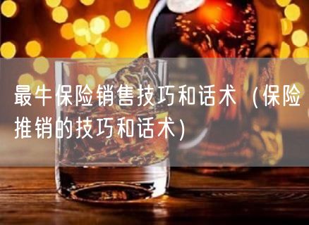 最牛保险销售技巧和话术（保险推销的技巧和话术）(102)