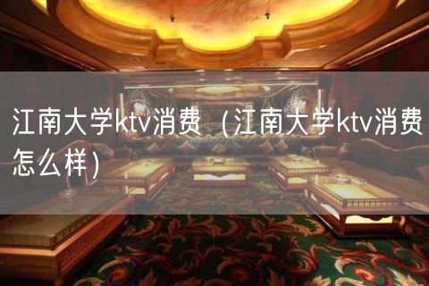 江南大学ktv消费（江南大学ktv消费怎么样）(0)