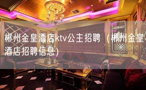 郴州金皇酒店ktv公主招聘（郴州金皇酒店招聘信息）(8)