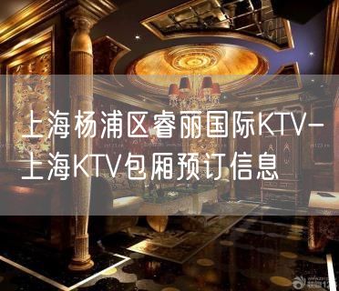 上海杨浦区睿丽国际KTV-上海KTV包厢预订信息