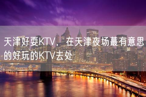 天津好耍KTV，在天津夜场蕞有意思的好玩的KTV去处