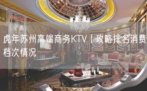 虎年苏州高端商务KTV丨攻略排名消费档次情况