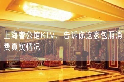 上海睿公馆KTV，告诉你这家包厢消费真实情况