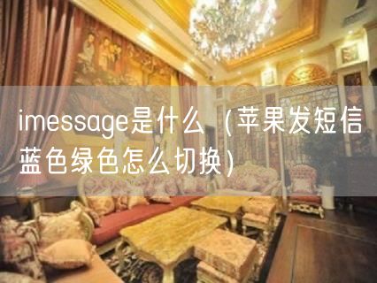 imessage是什么（苹果发短信蓝色绿色怎么切换）(14)