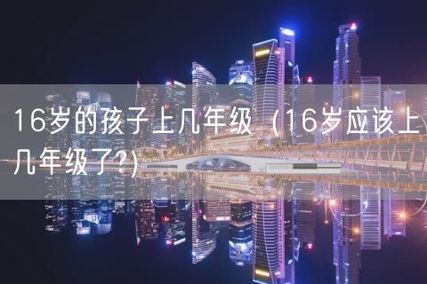 16岁的孩子上几年级（16岁应该上几年级了?）(20)