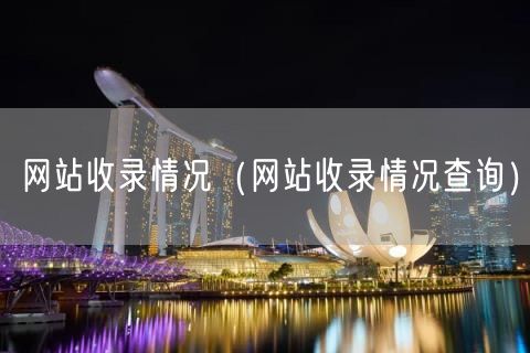 网站收录情况（网站收录情况查询）(10)